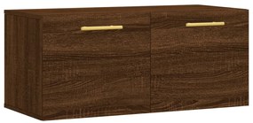 830067 vidaXL Стенен шкаф, кафяв дъб, 80x36,5x35 см, инженерно дърво