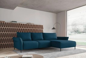 Ъглов диван Джозефин-петрол-ляв