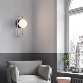 Аплик APP1756-1W BRUSH GOLD WHITE