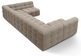 Кафяв ъглов диван (U форма) Kendal – Micadoni