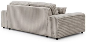 Светлосив диван от рипсено кадифе 213 cm Justin – Ropez