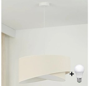Brilagi - LED Пендел LYRA 1xE27/15W/230V кремав/бял