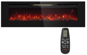 Klarstein Galeras 152, електрическа стенна камина, 1800 W, LED