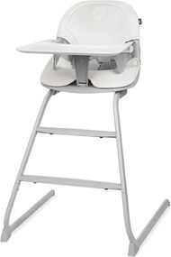Lionelo - Детски стол за хранене 2 в 1 DALIA бял/сив