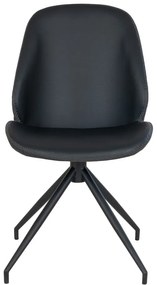 Черни трапезни столове в комплект от 2 броя Monte - House Nordic