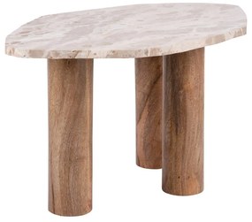 Масичка за кафе с мраморен плот 50x75 cm Organic - Leitmotiv