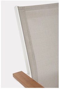 Бели градински столове в комплект от 4 бр. метални Heta – Bizzotto