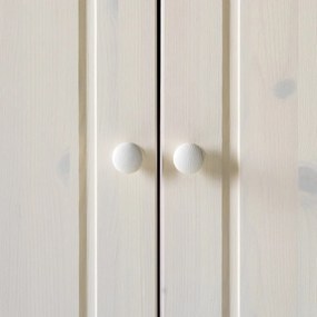 Бял гардероб от масивен бор 65x180 cm Anita – Støraa