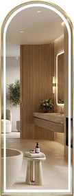 Огледало LED Orbit 50x160cm Brush Gold