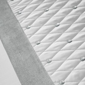 Сива сатенена покривка за двойно легло 240x260 cm - Catherine Lansfield