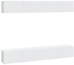 3114190 vidaXL Стенни ТВ шкафове, 4 бр, 100x30x30 см