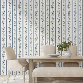 Фототапет – Сини цветя на ивици