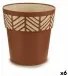 Саксия за самостоятелно поливане Stefanplast Orfeo теракота Пластмаса 25 x 25 x 25 cm (6 броя)
