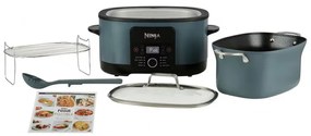 Мултикукър Ninja Foodi PossibleCooker 8in1 MC1001EU, 1200W, 8 л, 8 програми, Керамично покритие, Таймер, Triple Fusion Heat, Син/черен