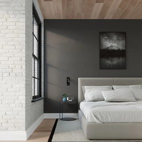 Черна метална стенна лампа Chimery – Sollux