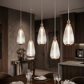 Висяща таванна лампа LHJ120-CP light rose gold