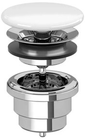 Villeroy & Boch 68080001 - Слив за умивалник керамика/лъскав хром