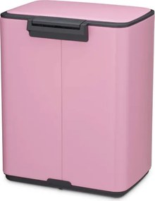 Кош за боклук Brabantia Bo Pedal 1010446, 12 л, Леко затваряне, Противоплъзгаща основа, Розов