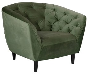 Фотьойл от зелено кадифе Ria - Actona