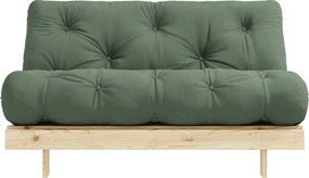 Зелен разтегателен диван 140 cm Roots - Karup Design