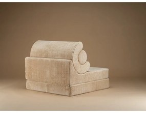 Светлокафяв детски стол от рипсено кадифе Flipster – Wigiwama