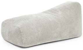 Кремав пуф от рипсено кадифе Snug 130 – SLOWDOWN