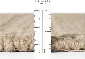 Бежов ръчно изработен вълнен килим 200x300 cm Camden Parker – Ted Baker