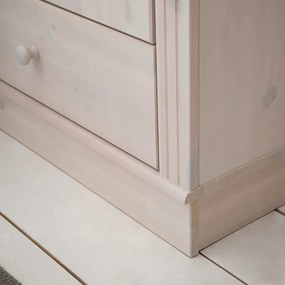 Бял гардероб от масивен бор 65x180 cm Anita – Støraa