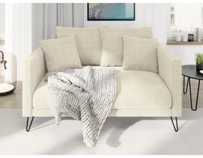 Кремав шенилов диван 140 cm Freya – Ropez