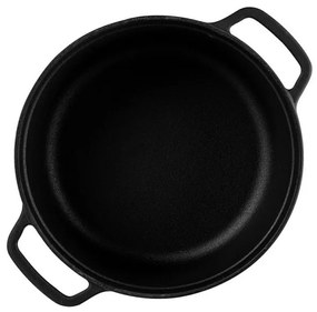 Чугунена тенджера Muhler Tika MR-2448CI, 24x10.5 см, 3.4 л, Индукция, Черен