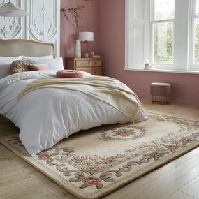 Бежов вълнен килим , 75 x 150 cm Aubusson - Flair Rugs