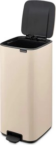 Кош за боклук Brabantia Bo Pedal 1010124, 30 л, Леко затваряне, Противоплъзгаща основа, Бежов