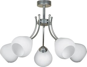 Плафон КОРОНА, хром, 5xE27