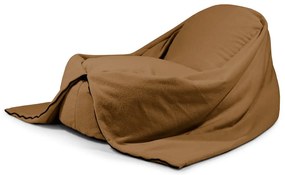 Кафяв детски пуф от букле Cocoon 120 – SLOWDOWN