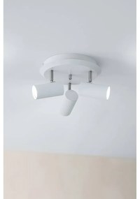 Бяла лампа за таван с метален абажур 27x27 cm Costilla - Markslöjd