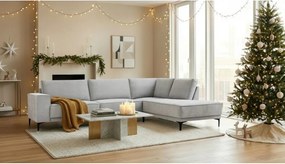 Сив ъглов диван (десен ъгъл/L форма) Copenhagen – Scandic