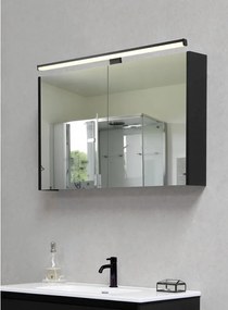 Матово черно LED осветление за стена (дължина 60 см) Lino - Trio