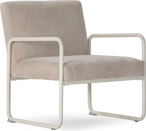 Бежово шенилово кресло Vince – MOME