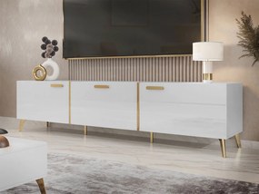 ТВ стойка Picru 3D-Бяло Gualistero