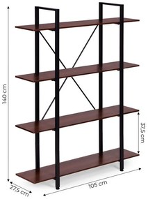 Метален рафт за тавански помещения - 4 рафта