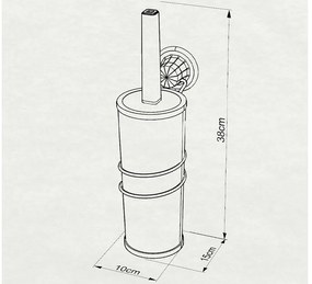ЧЕТКА ЗА ТОАЛЕТНА ЧИНИЯ TEKNO TEL DM-094 ВИСЯЩ МОДЕЛ ВАКУУМ