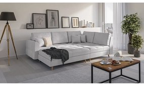 Сива табуретка за крака Ariella - Ropez