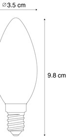 Комплект от 5 Смарт E14 LED Крушки C35 Матирани 4.2W 470 lm 2700-6500K
