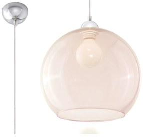 Бежова висяща лампа със стъклен абажур ø 30 cm Bilbao - Nice Lamps