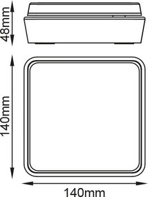 Аплика Градина LED Grip Square