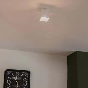 Дизайнерски повърхностен прожектор бял GU10 50mm - Qubo