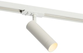 Модерен бял прожектор за 1-фазова 35 мм релсова система - Iconic Jeana Luxe