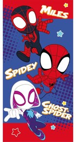 Червено-синя памучна детска кърпа 70x140 cm Spidey – Jerry Fabrics