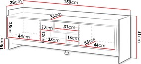 ТВ шкаф Porto 150 2D