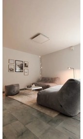 Пуф от рипсено кадифе в тухлен цвят Sofa Tube 160 – SLOWDOWN